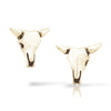 Bronze Cow Skull Earrings