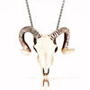 Bronze Bighorn Sheep Skull Necklace