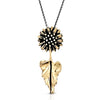 Bronze Petite Arrowleaf Balsamroot Necklace