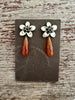Cherry Blossom Earrings with Carnelian