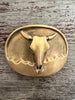 Cow Skull Belt Buckle (Seconds)