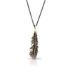 Petite Bronze Feather Necklace