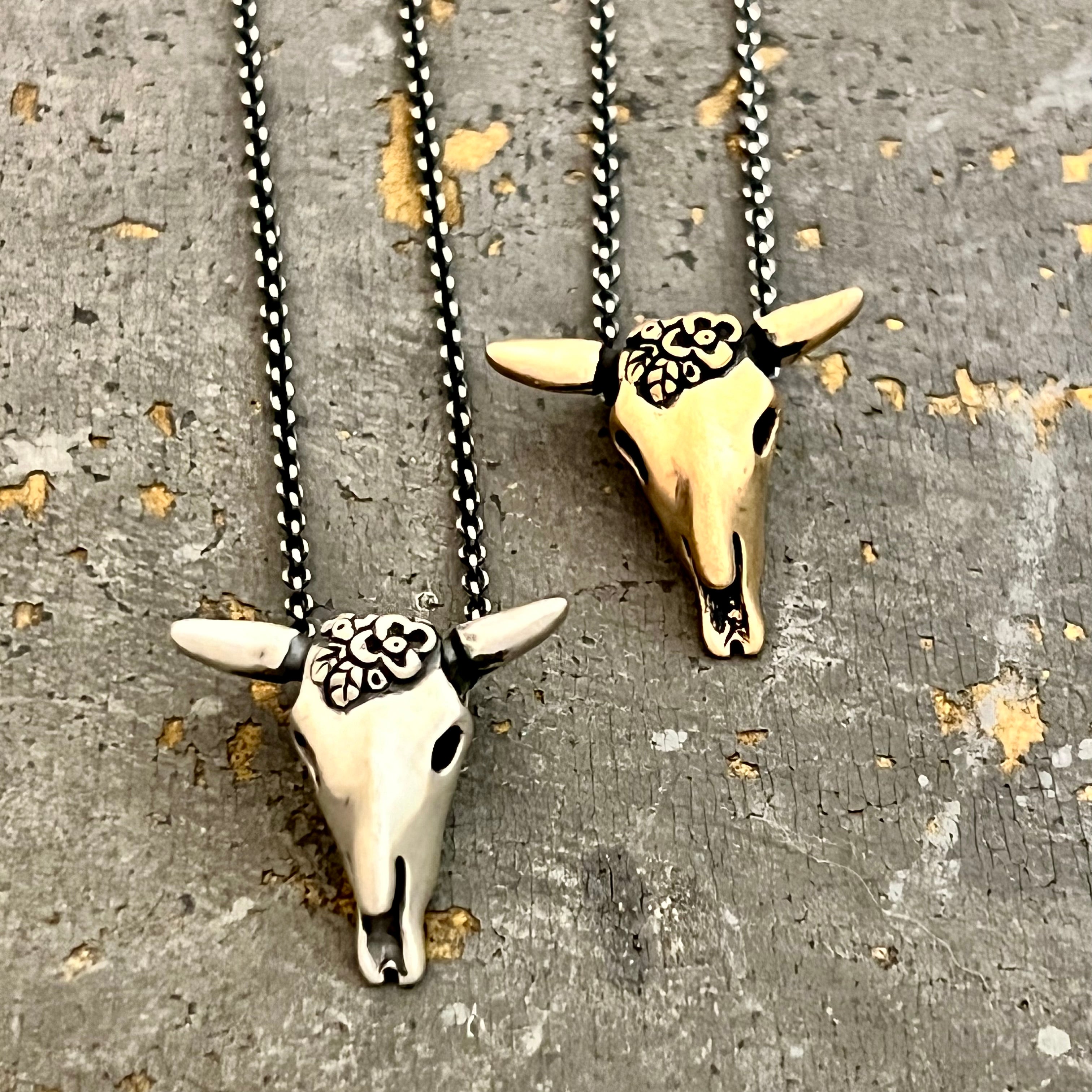 Buy Bull Skull Necklaces. Gold Necklace for Men and Women. Skull Man  Necklaces. Gift for Her. Gift for Him. Christmas Gift. Jewellery for Men  Online in India - Etsy